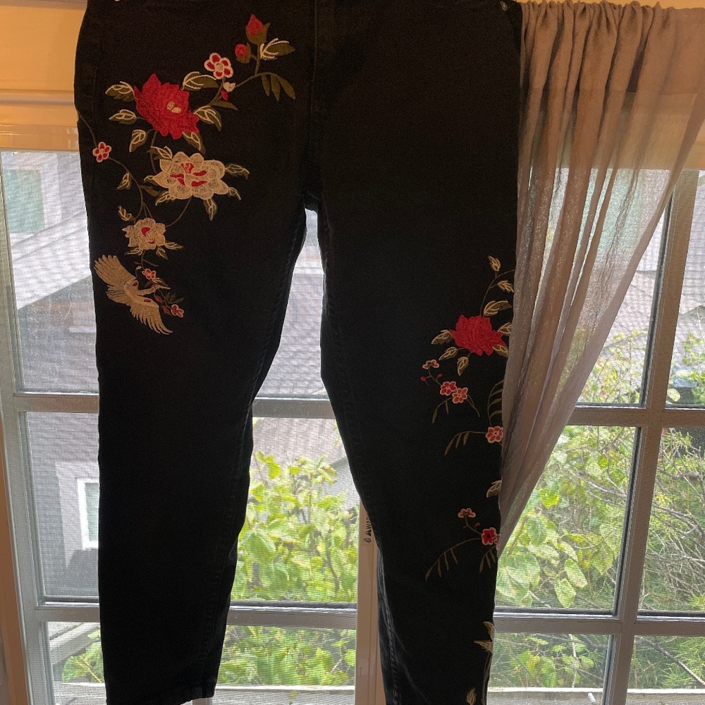 Embroidered jeans
